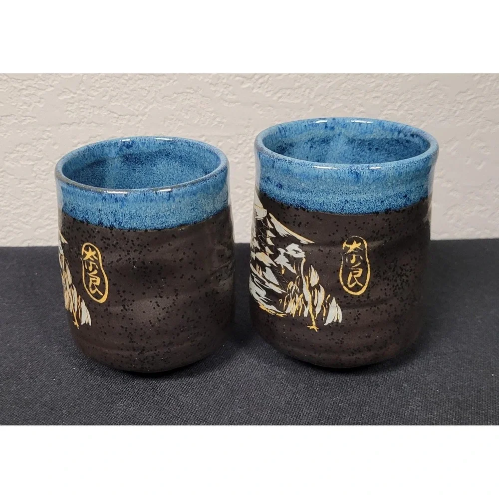 Japanese Yunomi Tea Cups Set of 2 Japanese Tea Cups